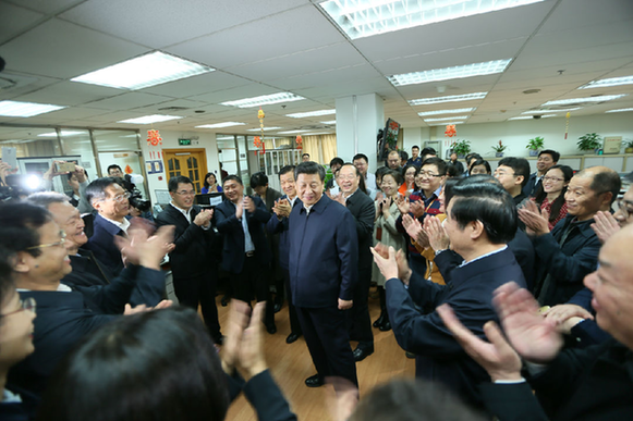 中共中央总书记习近平来到人民日报社调研【2】